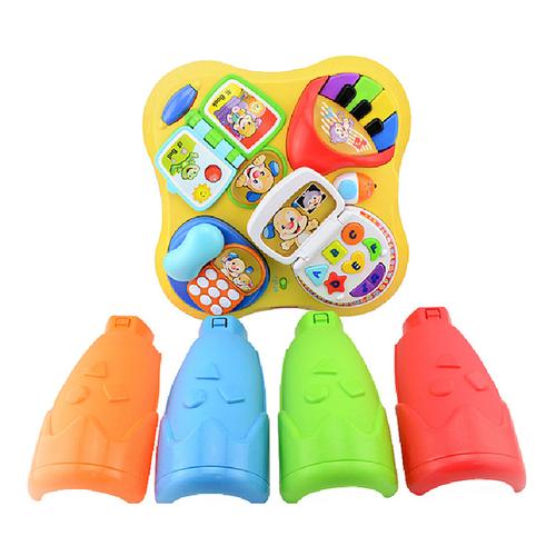 玩具反斗城费雪小狗皮皮双语版多功能婴儿音乐学习桌儿童益智玩具产品